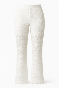 PANTALÓN TIRO ALTO ENCAJE BLANCO