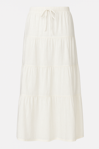 MAXI FALDA DE LINO BLANCA