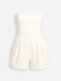 STRAPLESS ROMPER DENIM BLANCO