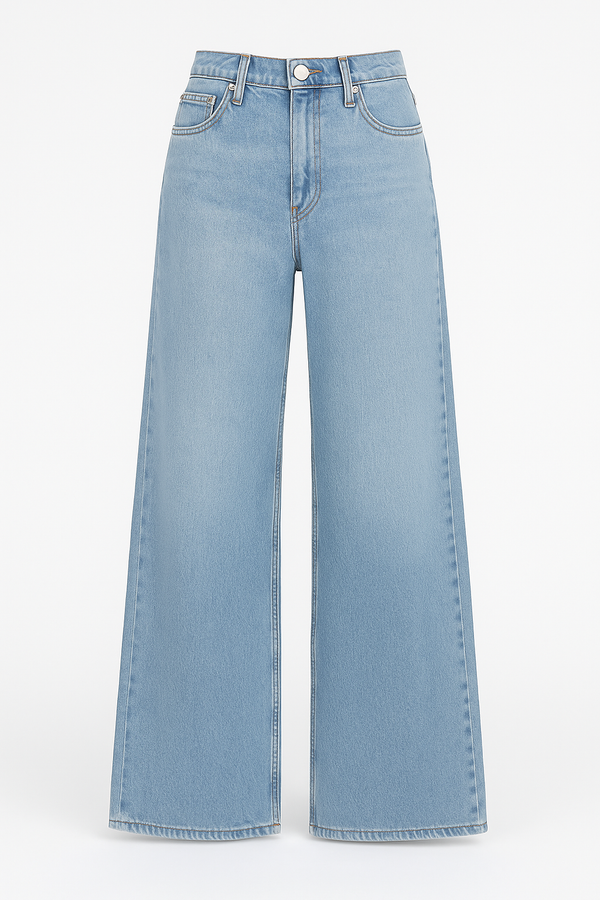 DENIM JEANS WIDE LEG LIGHT BLUE