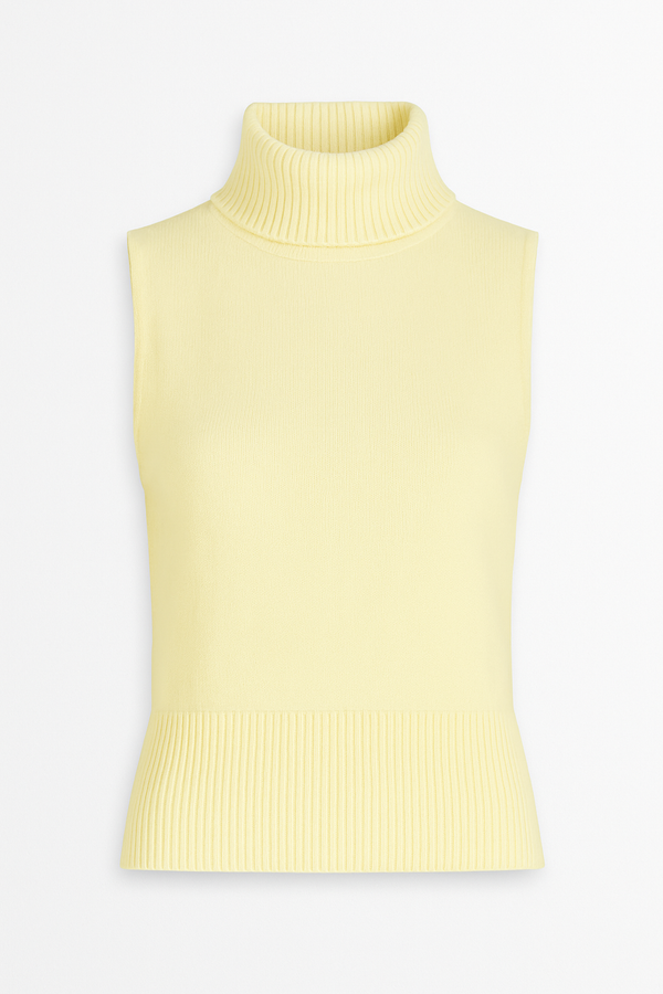 BLUSA CUELLO ALTO DE PUNTO YELLOW