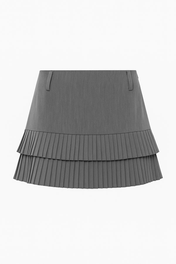 SKORT DE TIRO BAJO GRIS