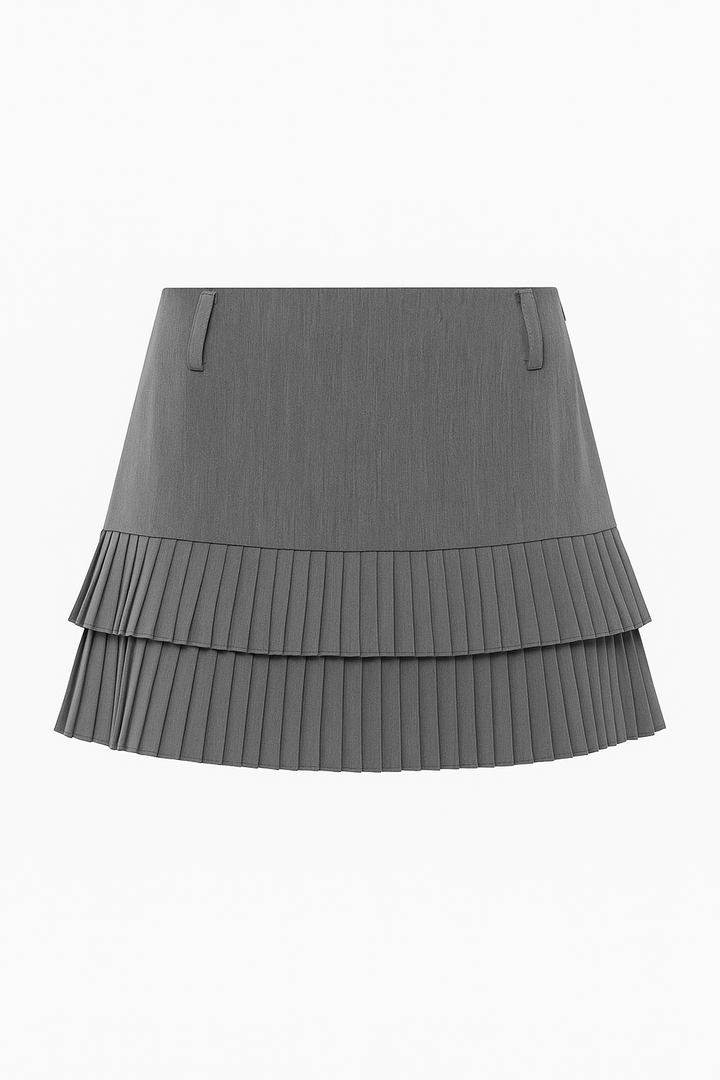 SKORT DE TIRO BAJO GRIS