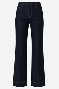 STRAIGHT DARK DENIM HIGH WAISTE JEANS