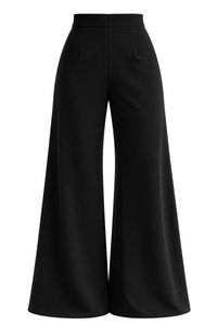PANTALÓN FORMAL ANCHO NEGRO