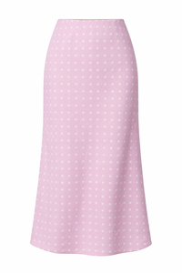 FALDA MIDI POLKA DOT PINK