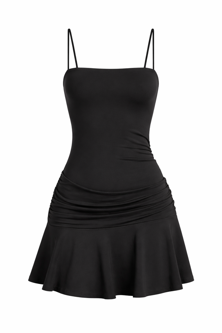 VESTIDO NEGRO DE TIRANTES