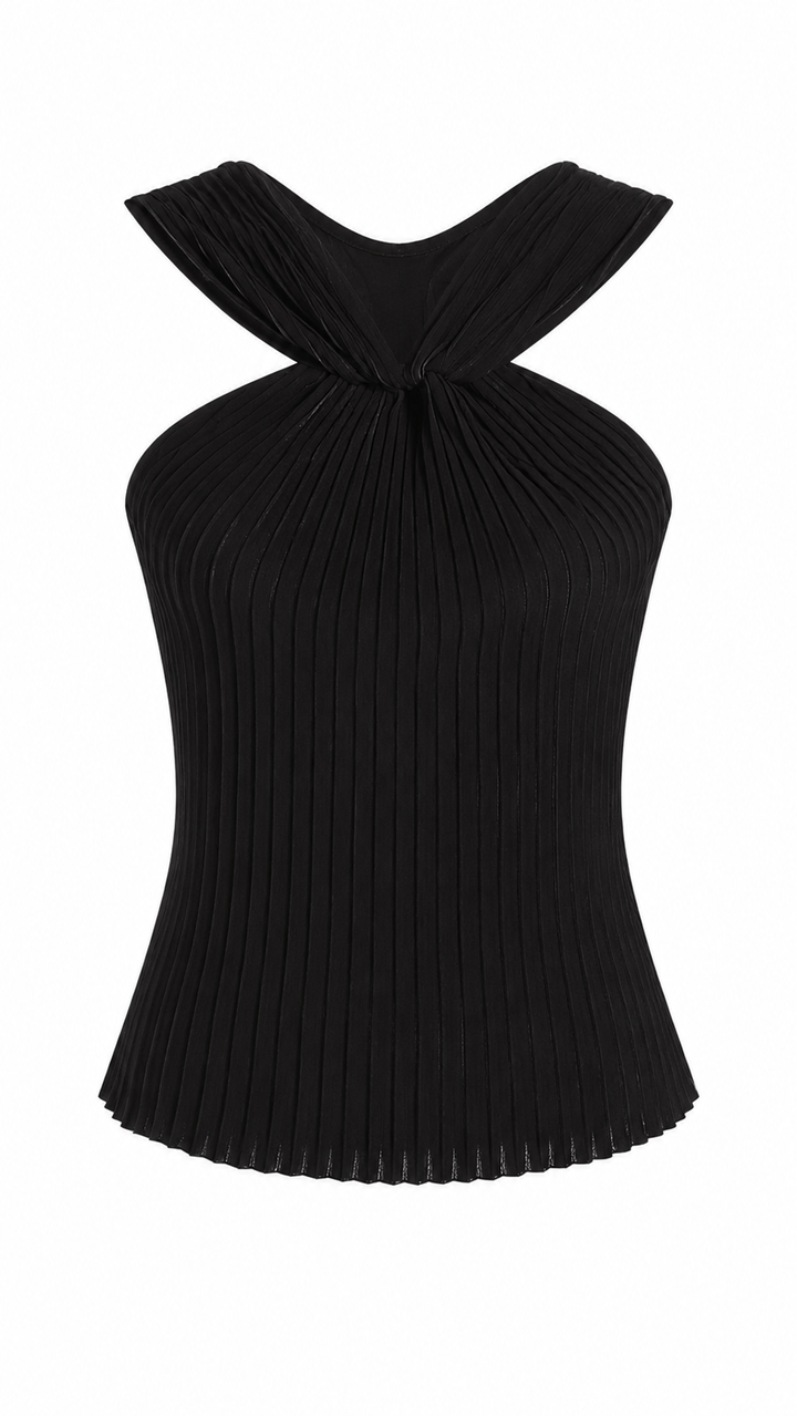 TOP HALTER CANELE NEGRO