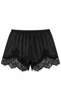 SHORT LACE SATÍN NEGRO