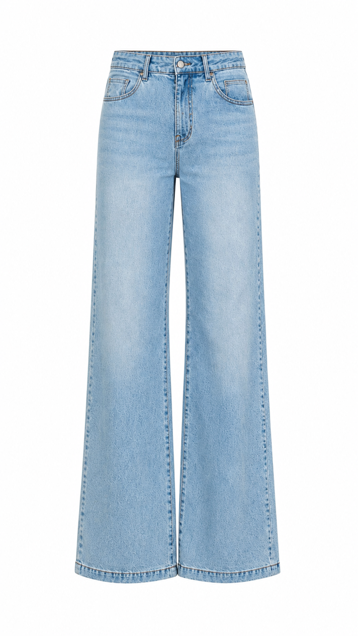 HIGH WAISTED DENIM JEANS BOOTCUT