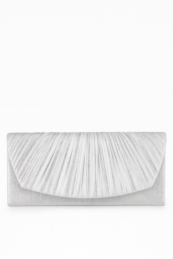 BOLSA CLUTCH FORMAL PLATEADA