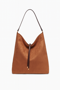 BOLSO SUEDE GRANDE COGNAC