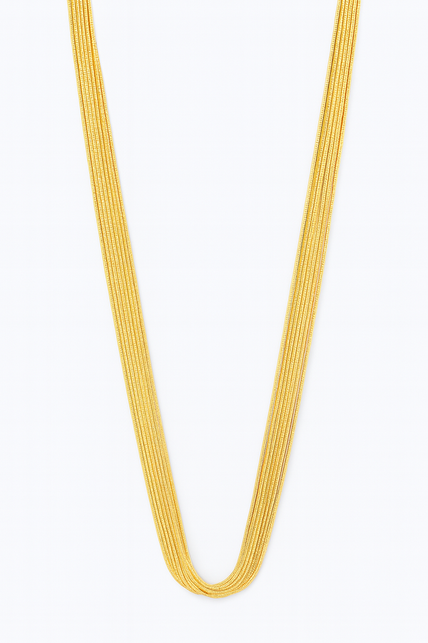 COLLAR DE MULTIPLES CADENAS DORADO