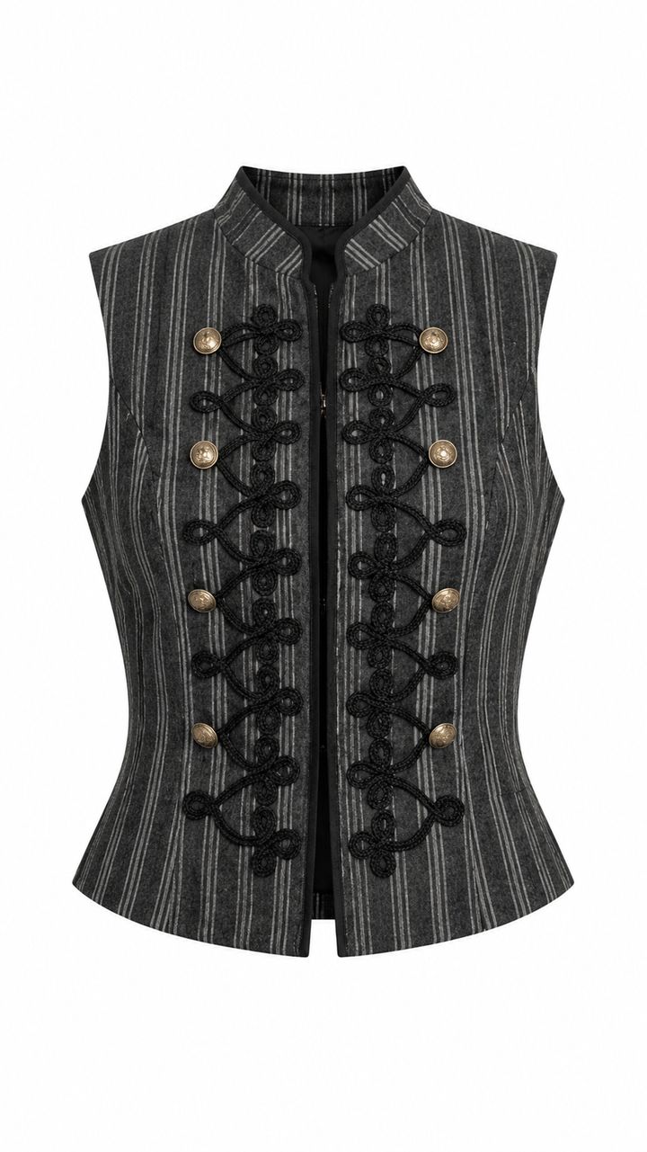 CHALECO NAPOLEON NEGRO DE RAYAS (SET)