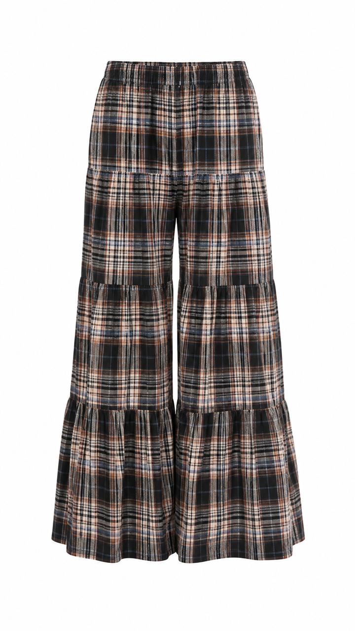 PANTALÓN DE CUADROS NEGRO