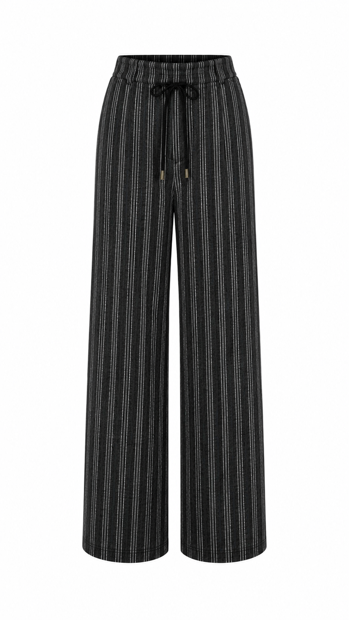 PANTALÓN DE RAYAS NEGRO (SET)