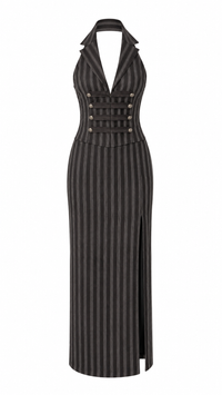 VESTIDO HALTER WAISTCOAT