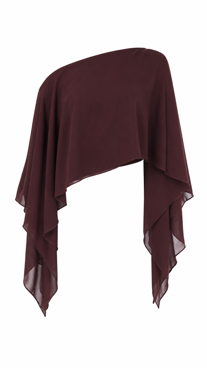 BLUSA PONCHO CHOCOLATE
