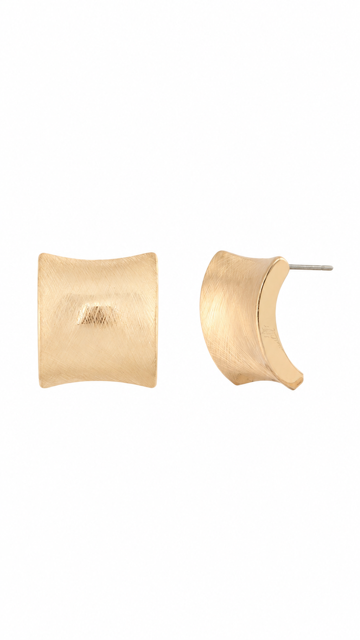 ARETES DORADOS RECTANGUALRES