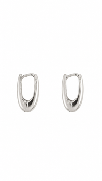 ARETES TIPO GOTA PLATEADOS