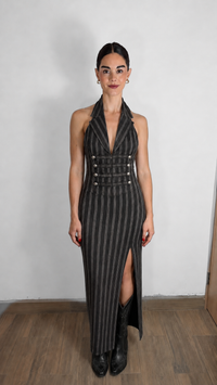 VESTIDO HALTER WAISTCOAT