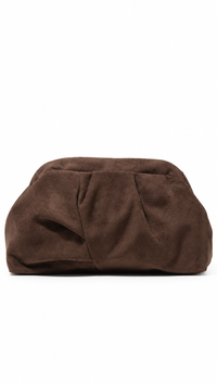 CLUTCH CAFÉ SUEDE