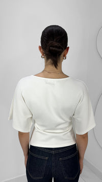 BLUSA MANGA CORTA BLANCA