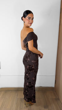 VESTIDO AMÉLIE CAFÉ