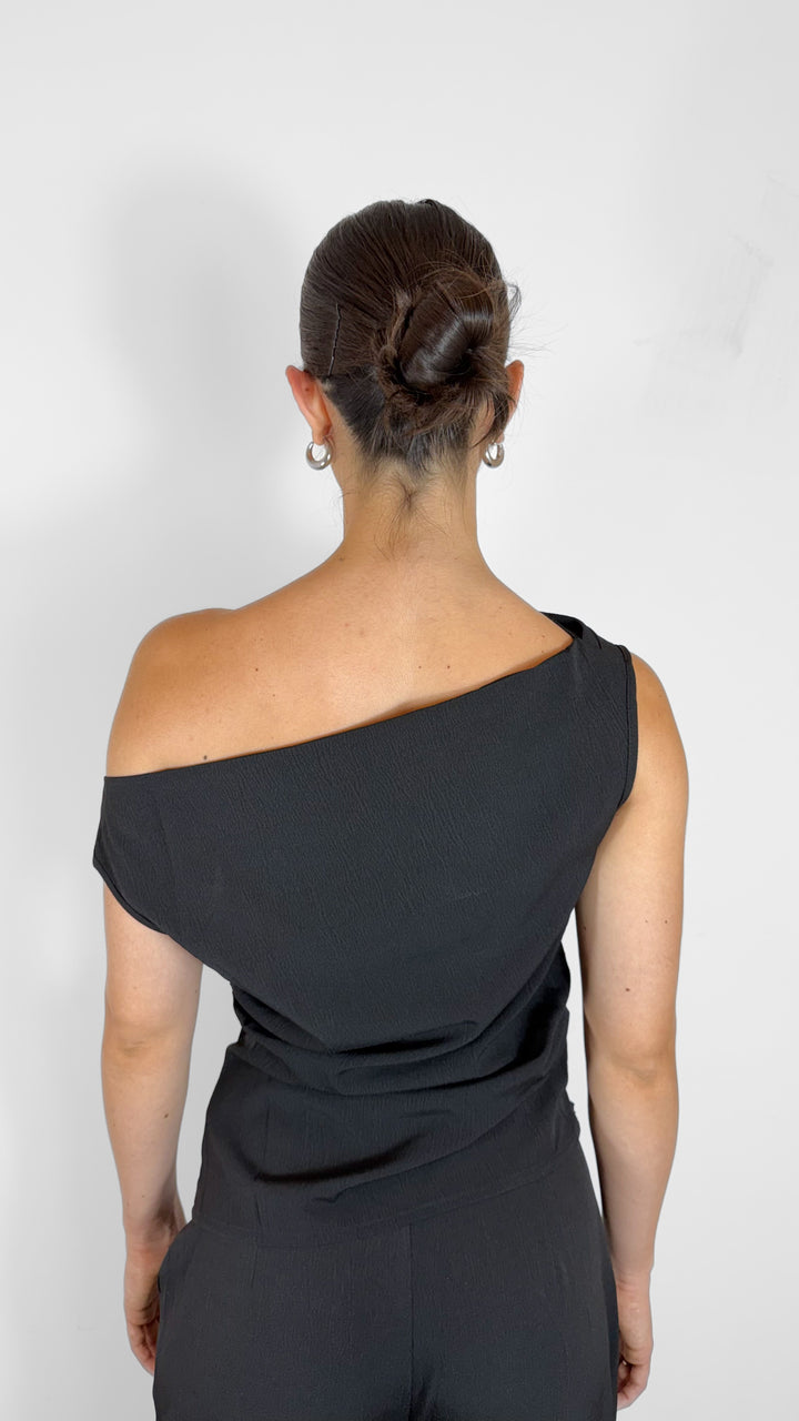 TOP NEGRO OFF-SHOULDER (SET)