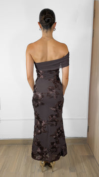 VESTIDO AMÉLIE CAFÉ