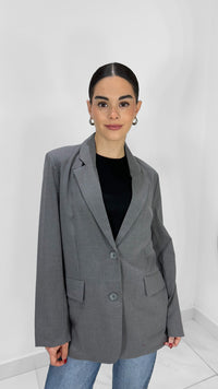 BLAZER MANGA LARGA CON BOTONES GRIS
