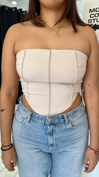 BLUSA CORSET BEIGE