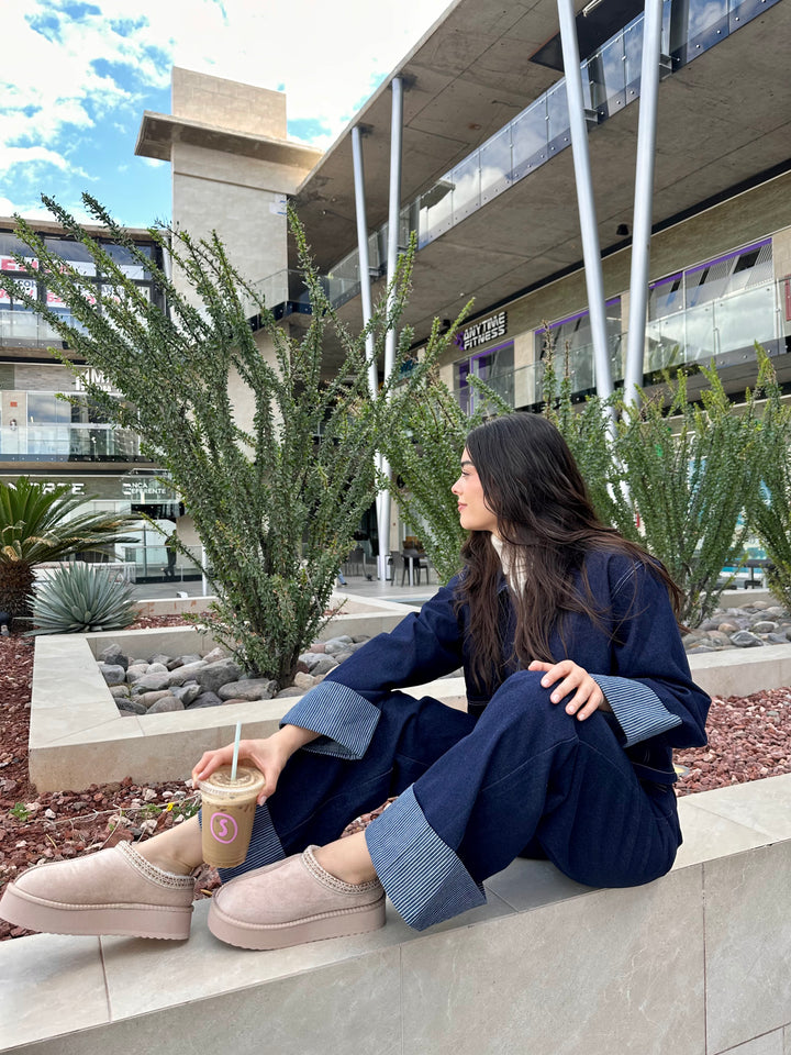 ZAPATO BEIGE TIPO UGG OSLO