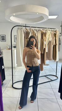 DENIM JEANS MEGA WIDE LEG DARK DENIM