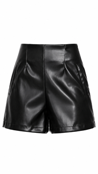 SHORT DE PIEL NEGRO