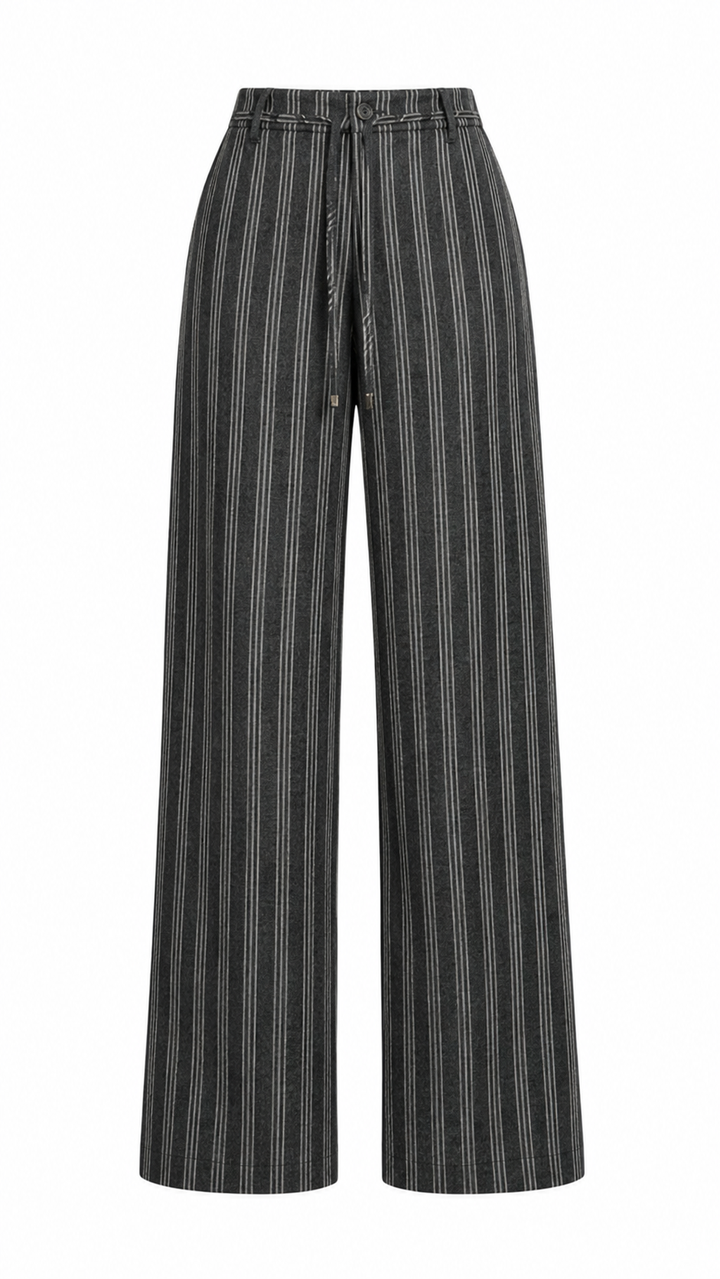 PANTALÓN DE RAYAS NEGRO (SET)