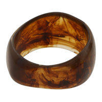 PULSERA BANGLE DE ACRILICO CAFE