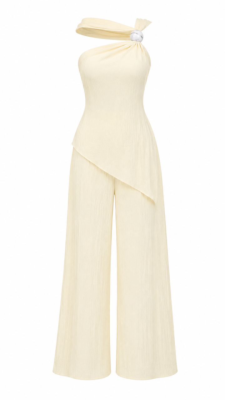 SET BUTTER YELLOW CON DETALLE