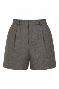 SHORT HIGH WAISTED DARK GREY