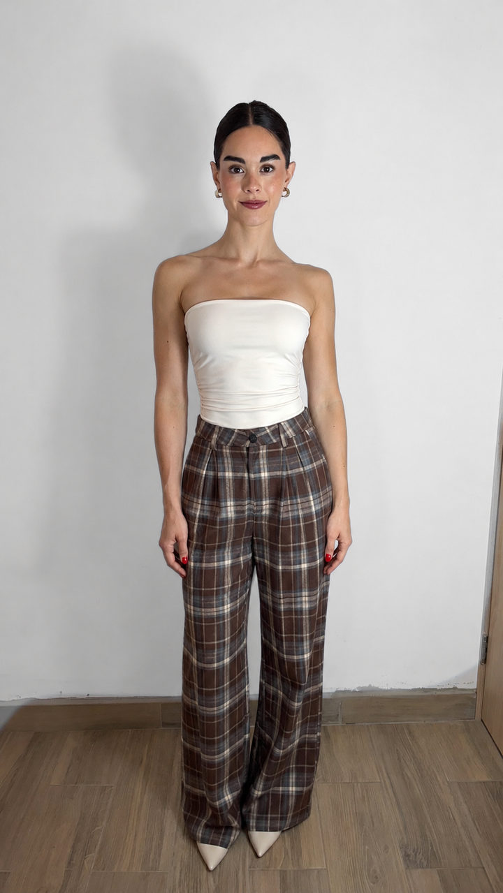 PANTALÓN PLAID CHOCOLATE