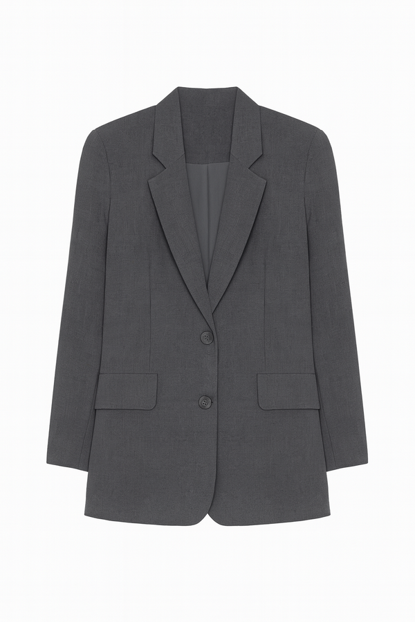 BLAZER MANGA LARGA CON BOTONES GRIS