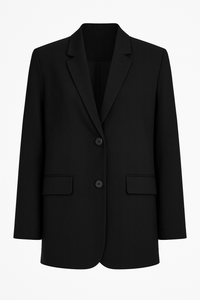 BLAZER MANGA LARGA CON BOTONES NEGRO