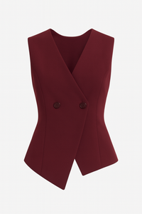 CHALECO VINO CRUZADO