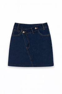 FALDA ASIMÉTRICA DENIM