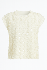 TOP BLANCO MARFIL DETALLE LENTEJUELA