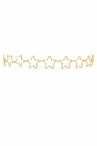 CINTURÓN CADENA DE ESTRELLAS DORADO