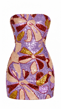 VESTIDO DE LENTEJUELAS FLORAL