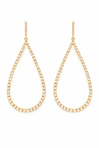 ARETES DE GOTA CON CRISTALES
