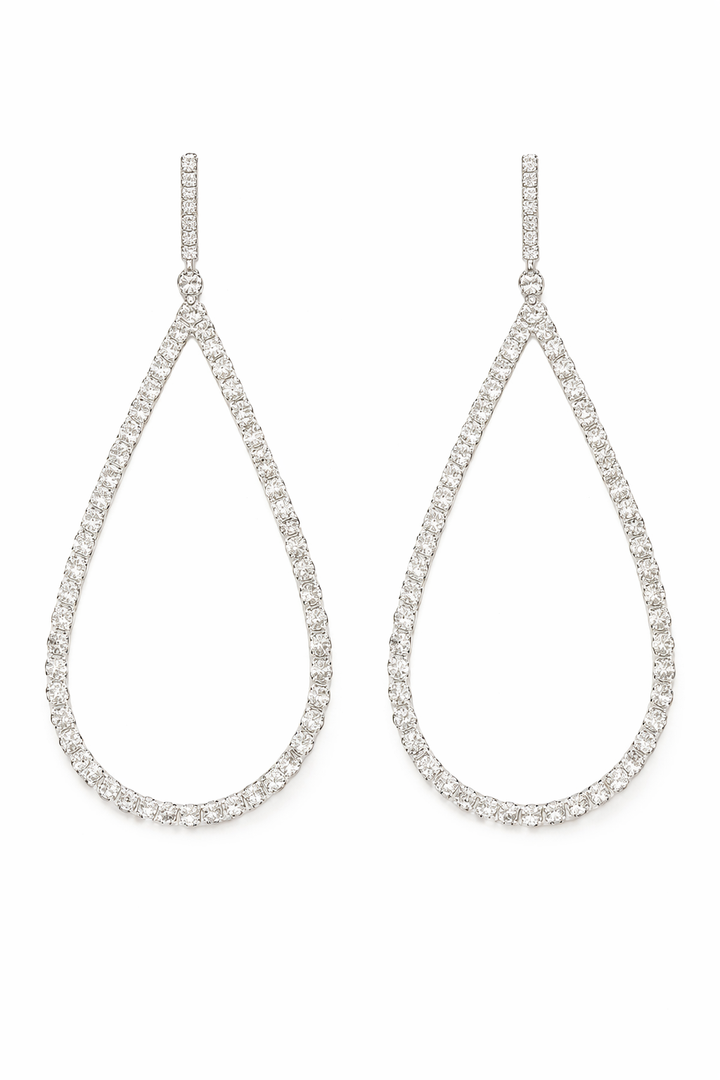 ARETES DE GOTA CON CRISTALES