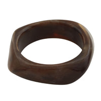 PULSERA BANGLE DE ACRILICO MARRON OSCURO